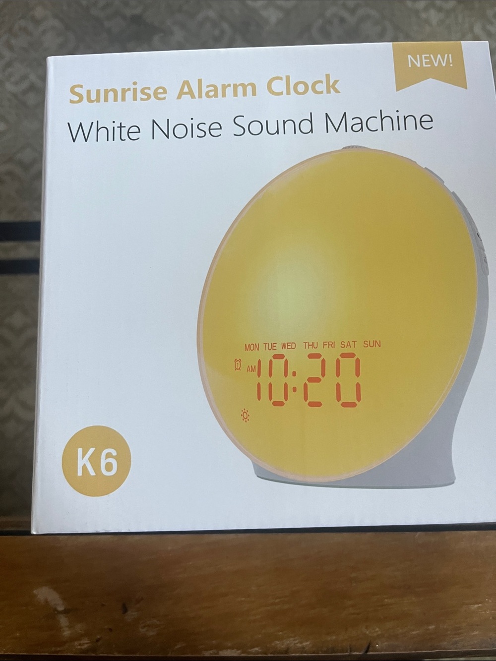 Sunrise Alarm Clock K6 White Noise Sound Machine - Yellow